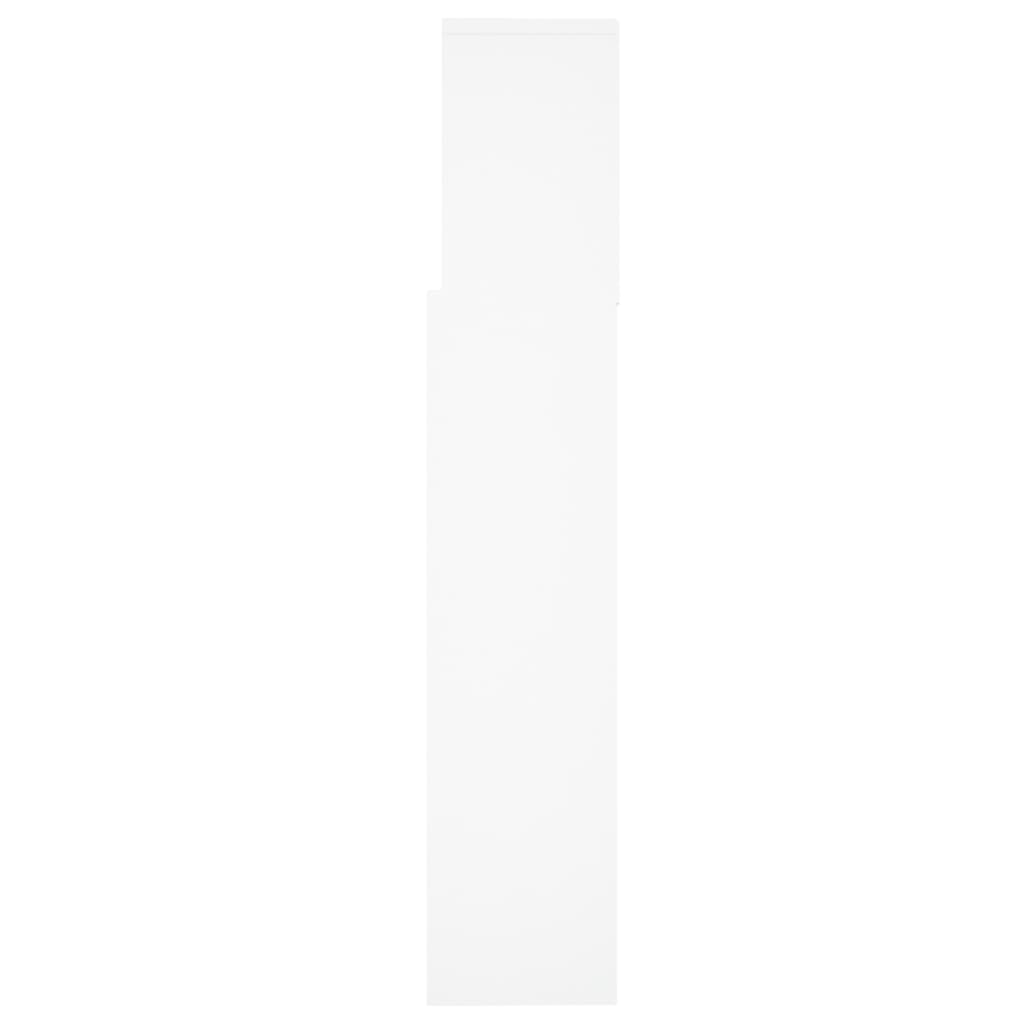 vidaXL Tăblie de pat cu dulap, alb, 160x19x103,5 cm