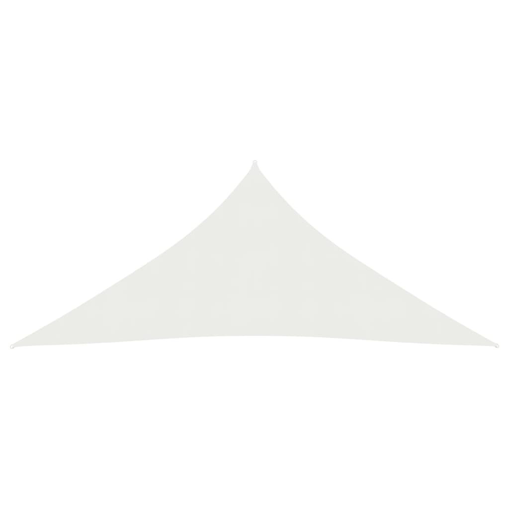 vidaXL Pânză parasolar, alb, 5x6x6 m, 160 g/m², HDPE