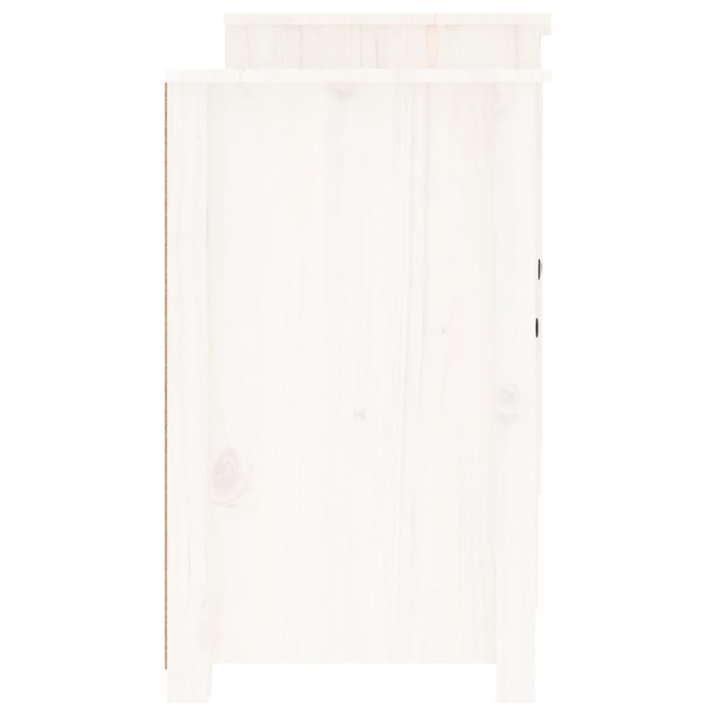 vidaXL Servantă, alb, 164x37x68 cm, lemn masiv de pin