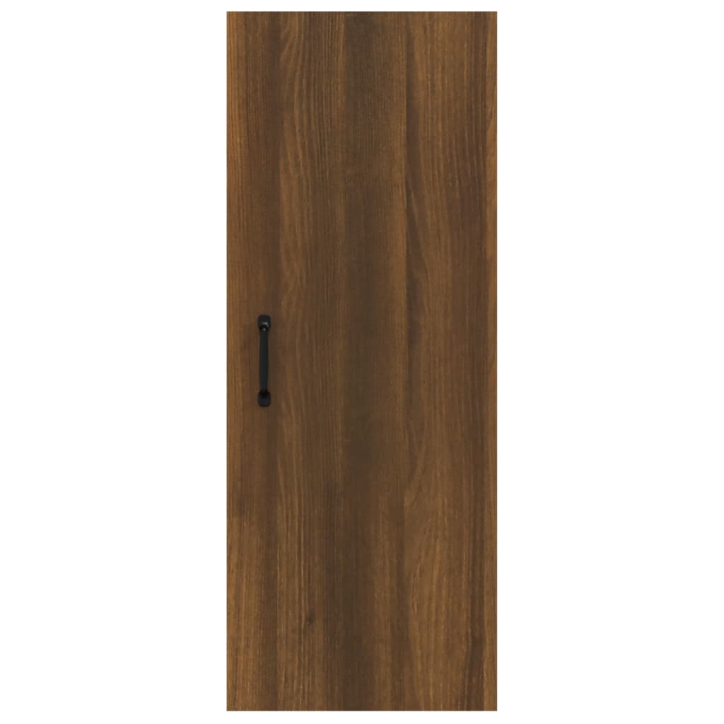 vidaXL Dulap de perete suspendat, stejar maro, 34,5x34x90 cm, lemn