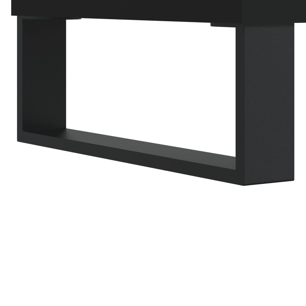 vidaXL Servante, 2 buc., negru, 40x35x70 cm, lemn prelucrat