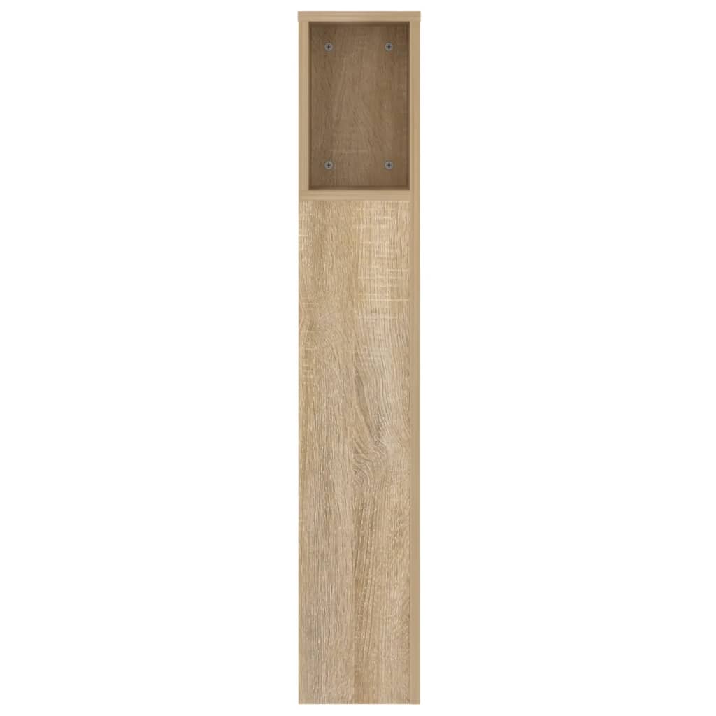 vidaXL Tăblie de pat cu dulap, stejar sonoma, 140x18,5x104,5 cm