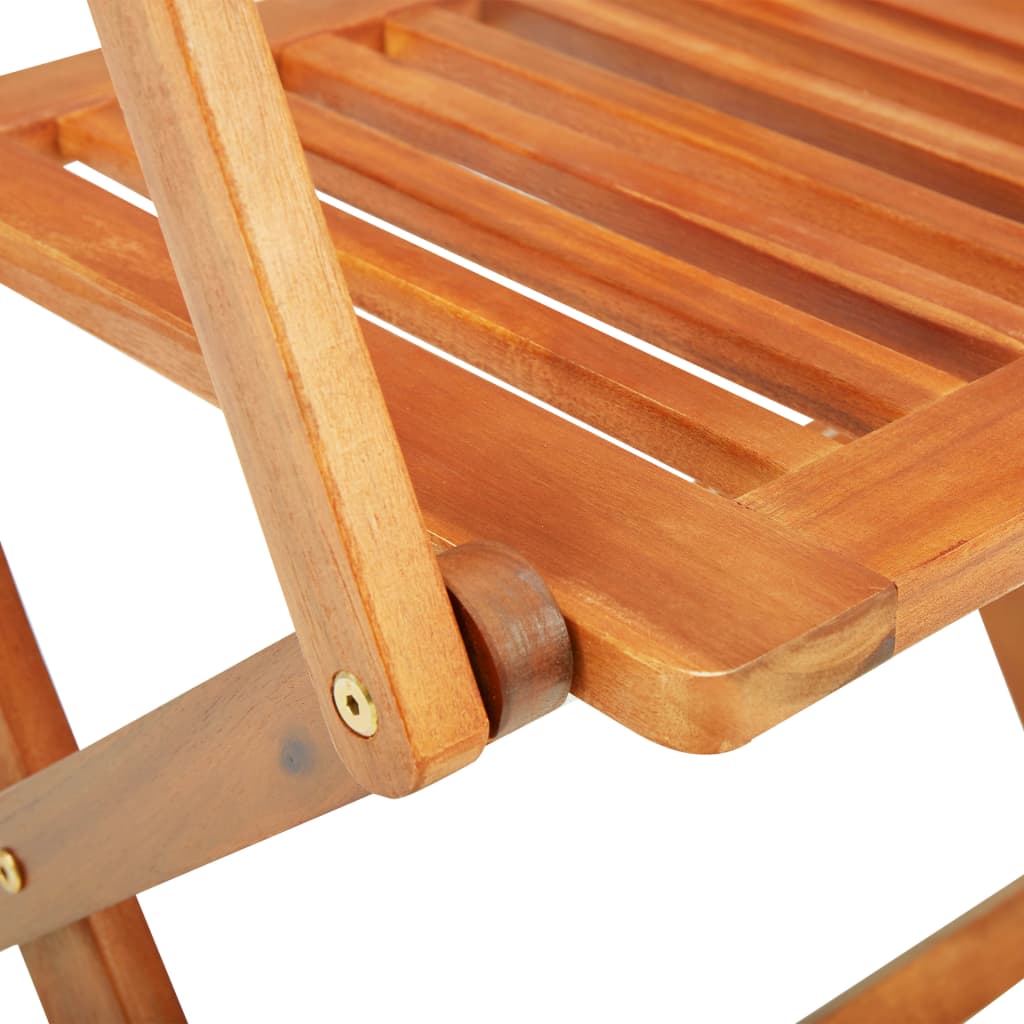 vidaXL Set mobilier de exterior pliabil, 7 piese, lemn masiv de acacia
