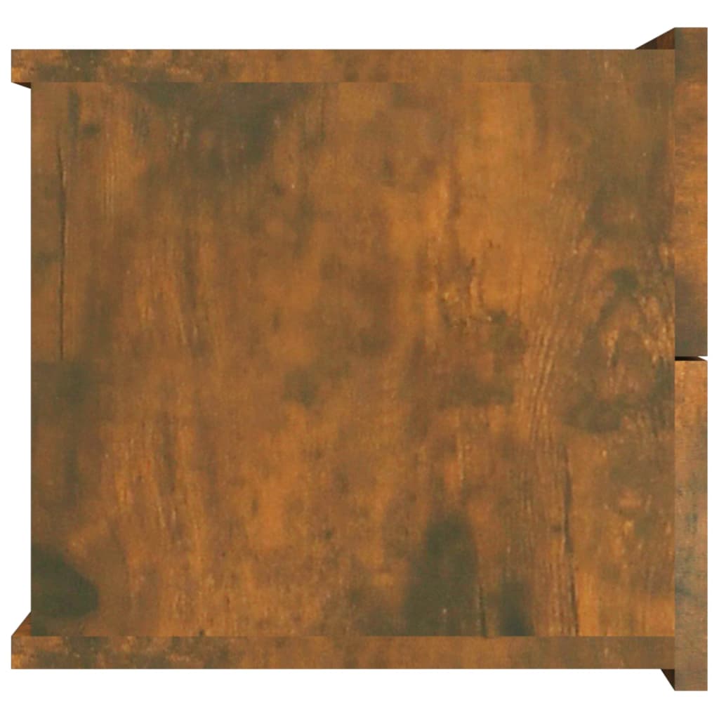 vidaXL Noptiere, 2 buc., stejar fumuriu, 40x30x30 cm, lemn prelucrat