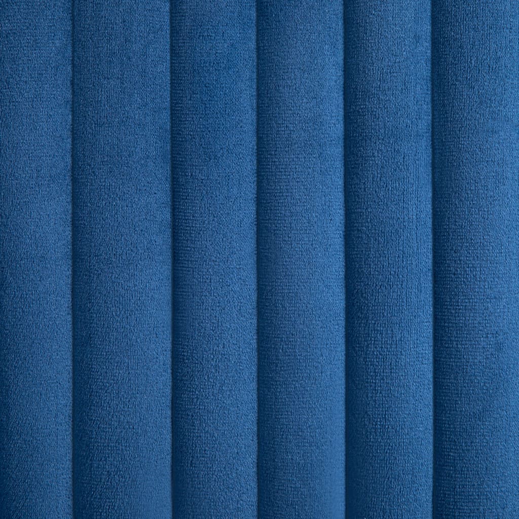 vidaXL Scaune de sufragerie, 6 buc, albastru, catifea