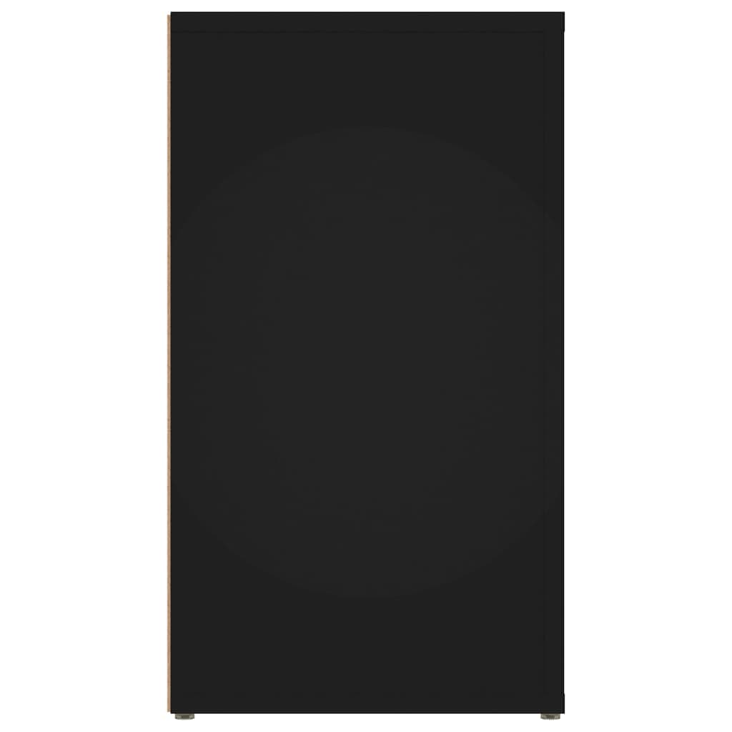 vidaXL Servantă, negru, 80x30x54 cm, lemn prelucrat