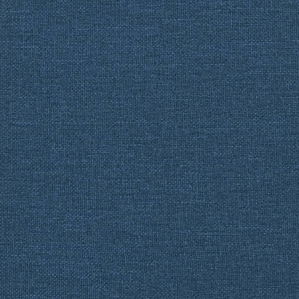 vidaXL Cadru de pat cu tăblie, albastru, 160x200 cm, textil