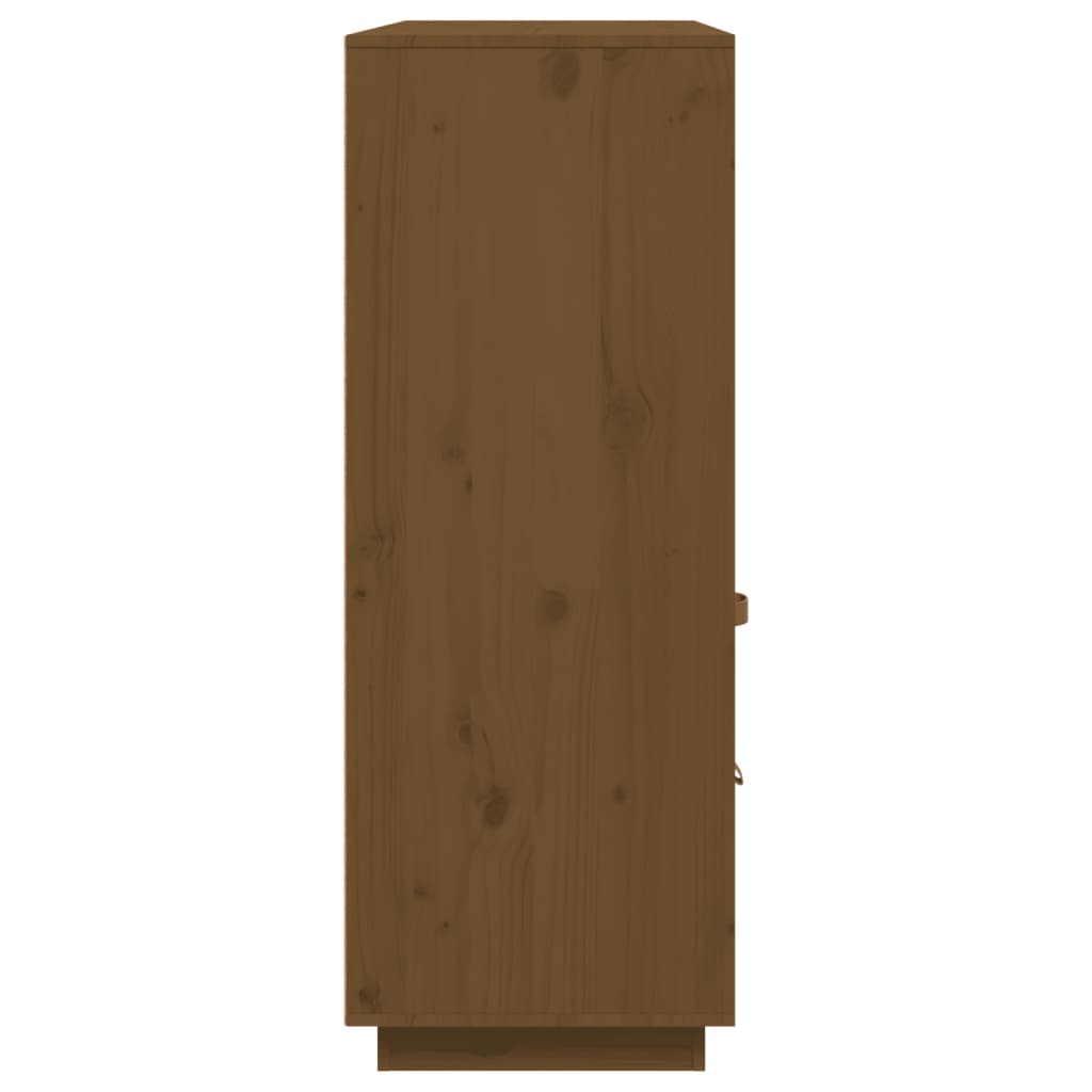 vidaXL Dulap înalt, maro miere, 100x40x108,5 cm, lemn masiv pin