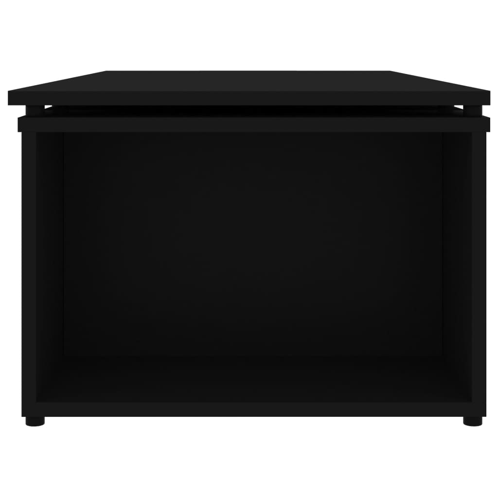 vidaXL Măsuță de cafea, negru, 150 x 50 x 35 cm, PAL