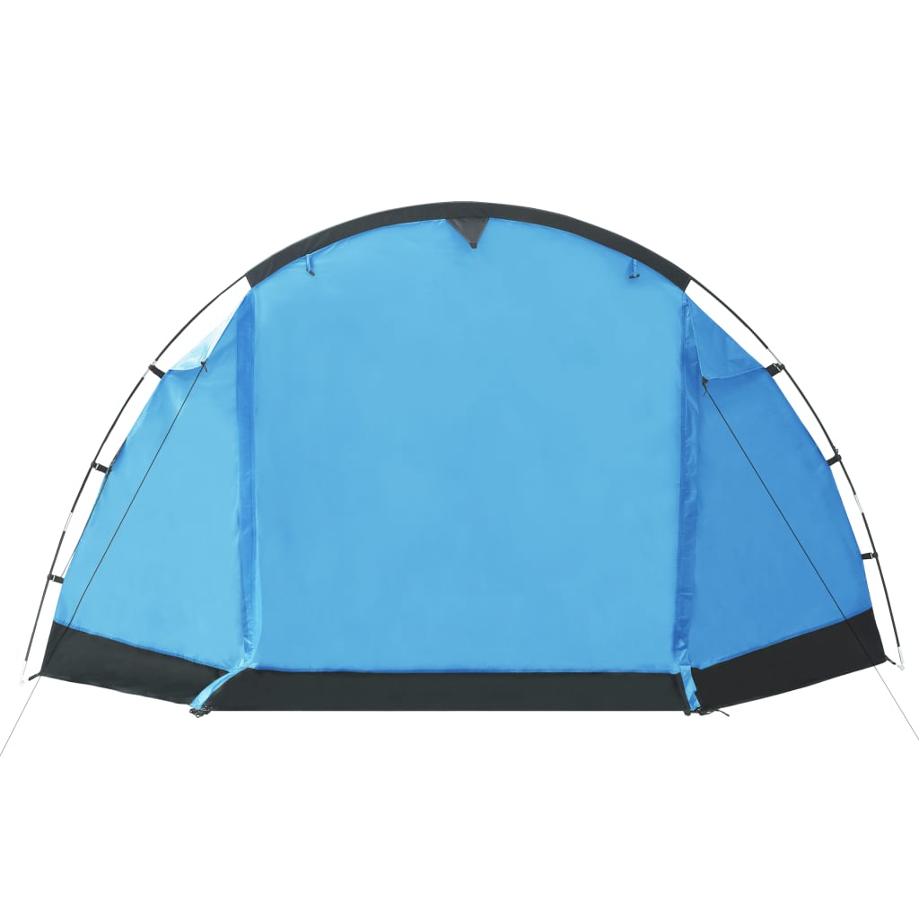 vidaXL Cort de camping tip tunel, 4 persoane, albastru