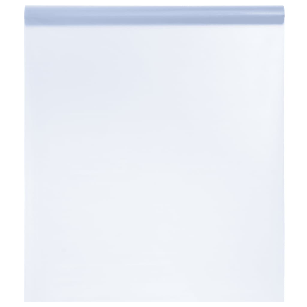 vidaXL Folie fereastră, 3 buc., statică/mată, gri transparentă, PVC