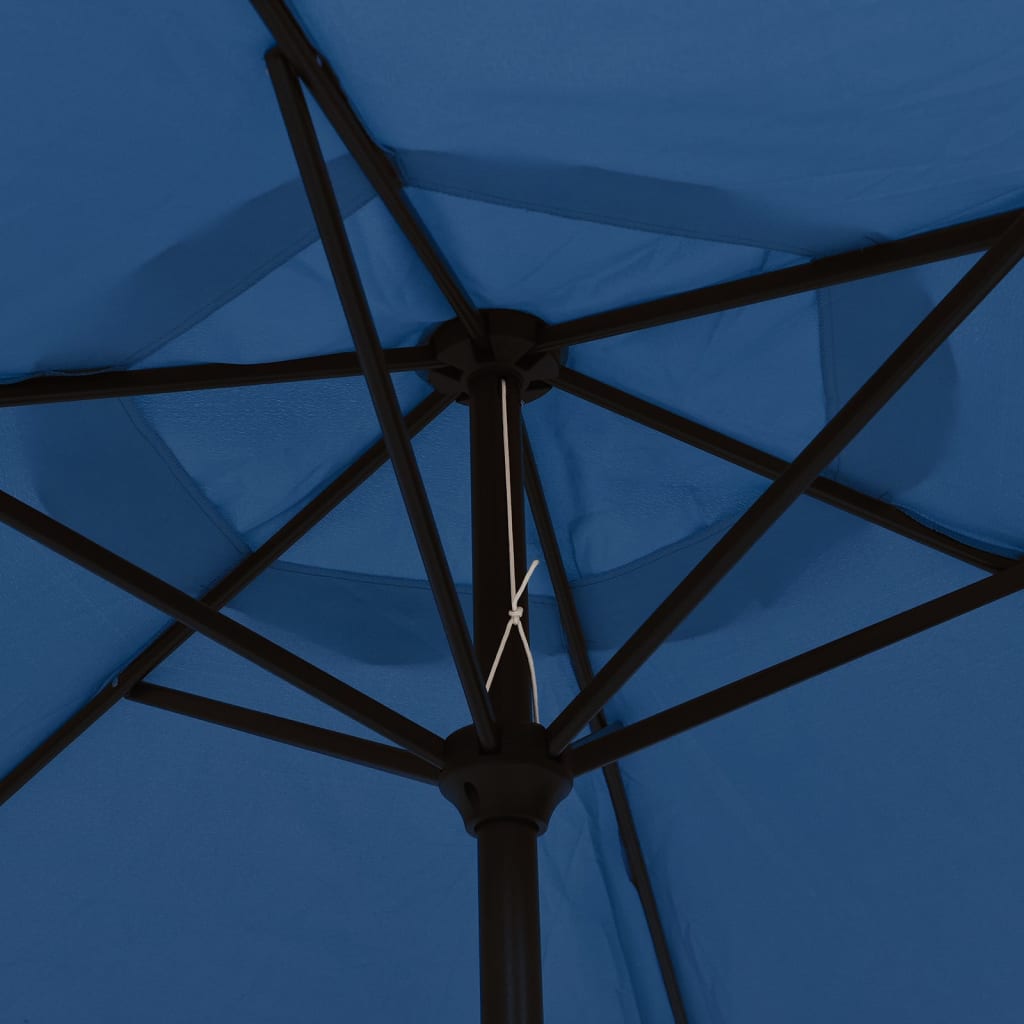 vidaXL Umbrelă de soare, albastru, 200 x 224 cm, aluminiu
