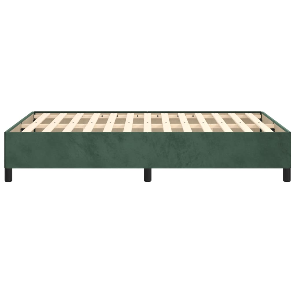 vidaXL Cadru de pat, verde închis, 120x190 cm, catifea