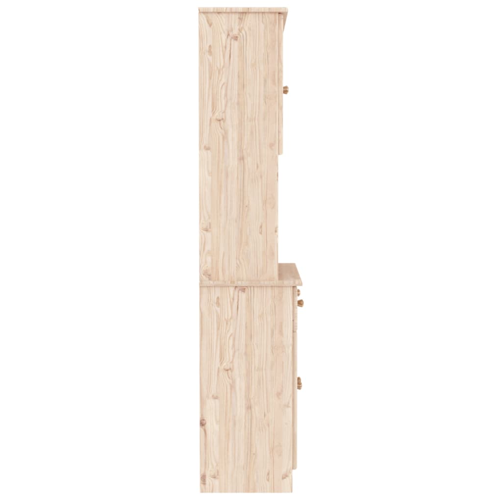 vidaXL Dulap înalt ALTA, 77x35x73 cm, lemn masiv de pin