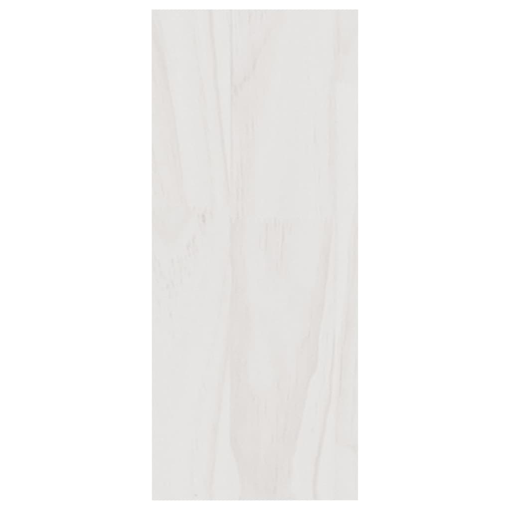 vidaXL Bibliotecă, alb, 40x30x71,5 cm, lemn masiv de pin