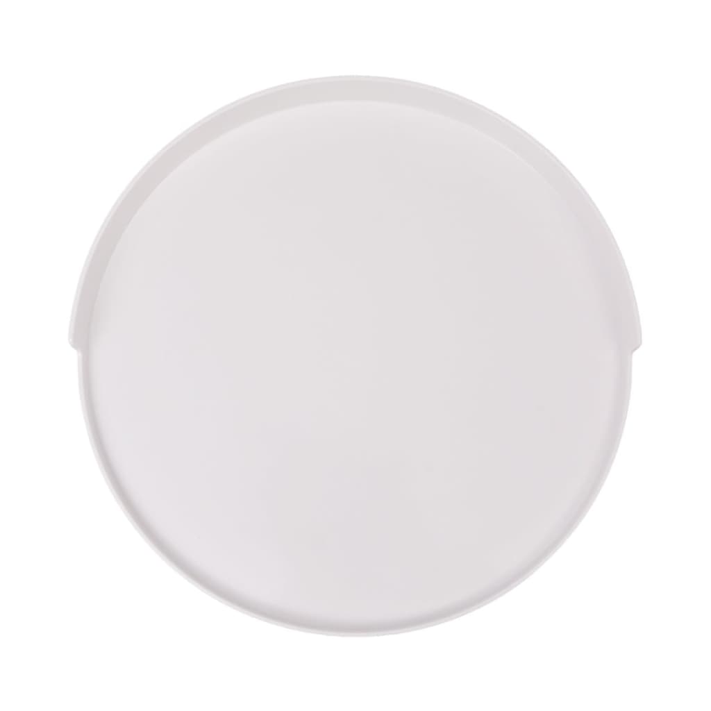 vidaXL Măsuță de cafea tip tavă, rotund, 40 x 45,5 cm, alb