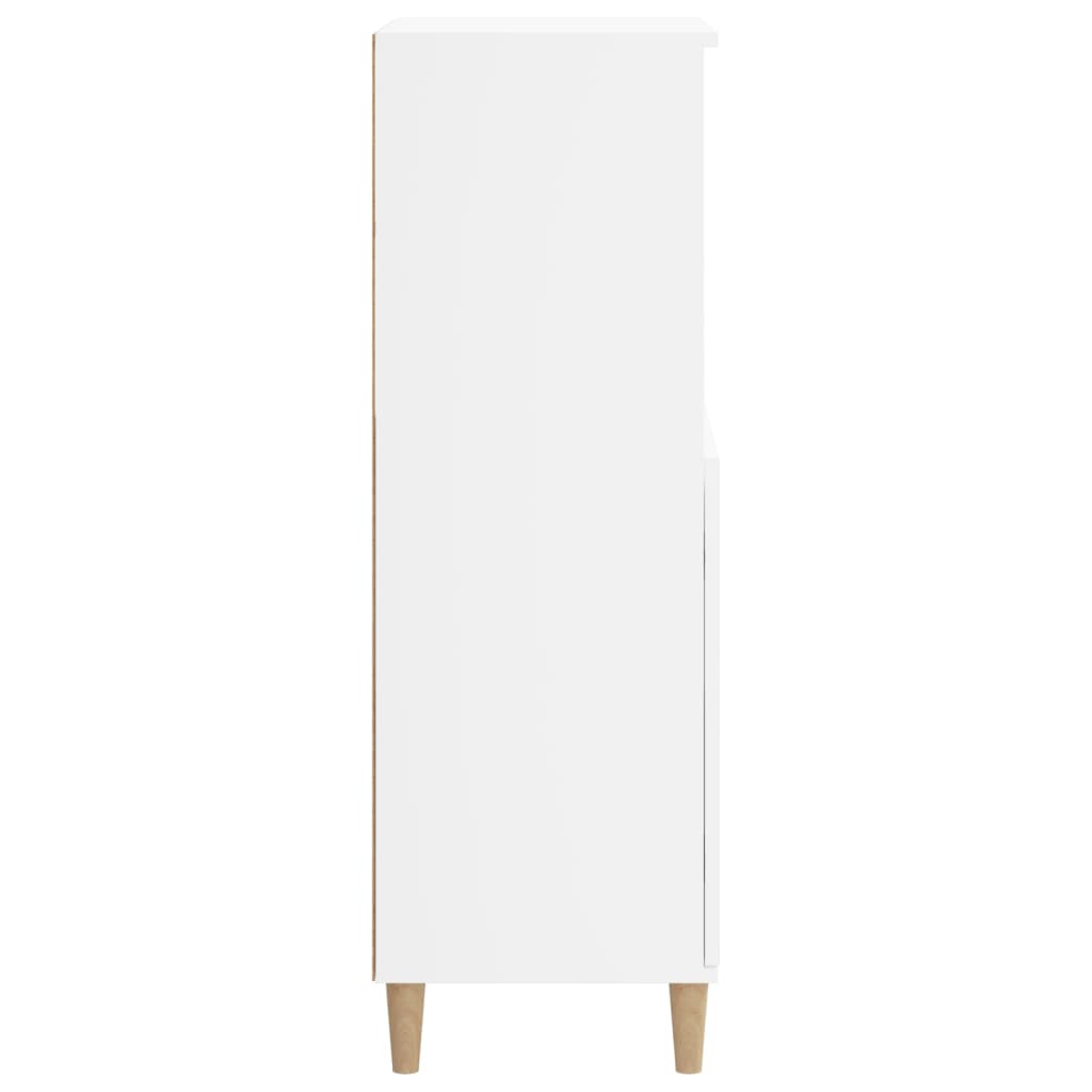 vidaXL Dulap înalt, alb, 60x36x110 cm, lemn prelucrat