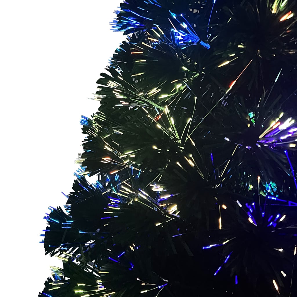 vidaXL Pom de Crăciun artificial cu suport, verde, 150cm, fibră optică