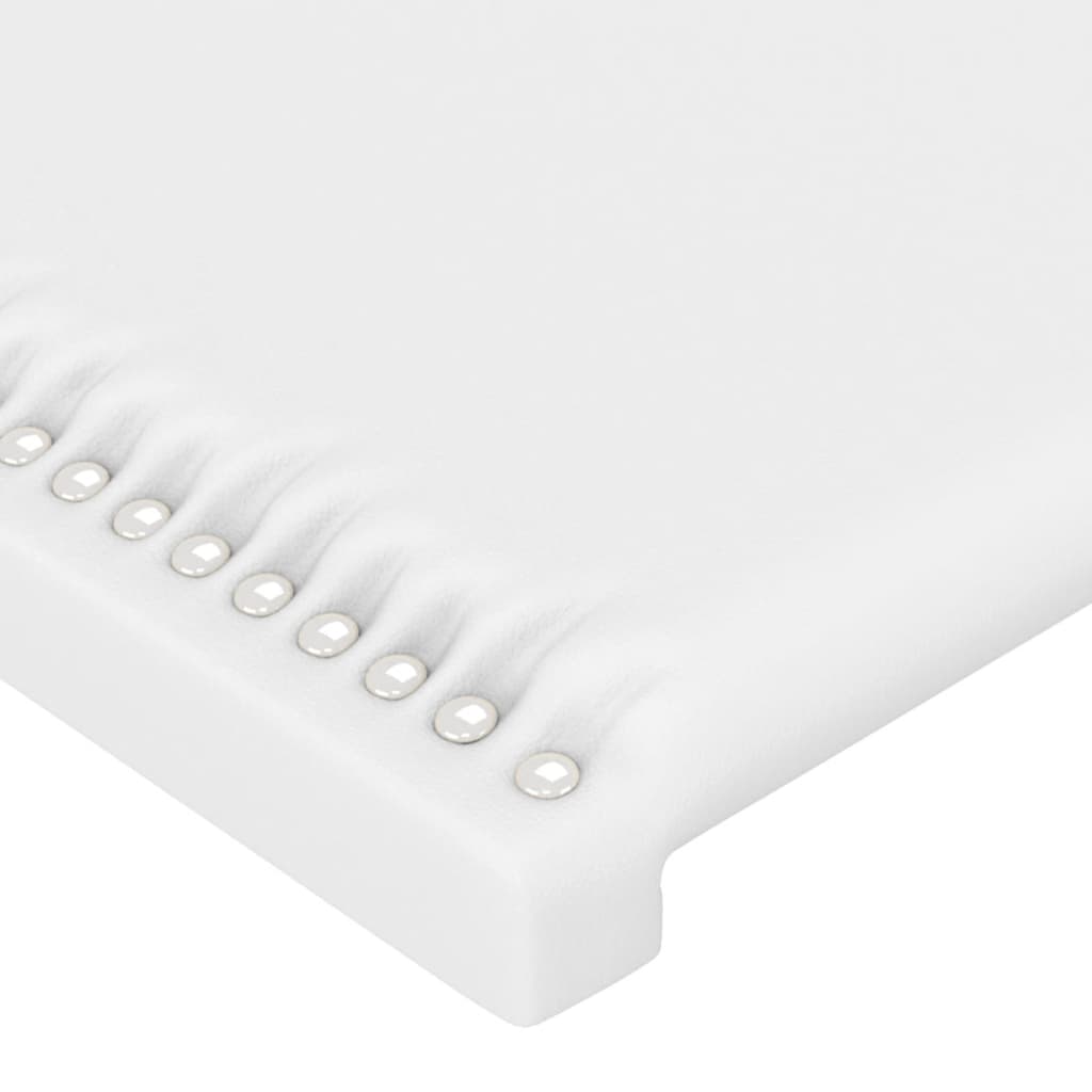 vidaXL Tăblii de pat, 4 buc, alb, 100x5x78/88 cm, piele ecologică