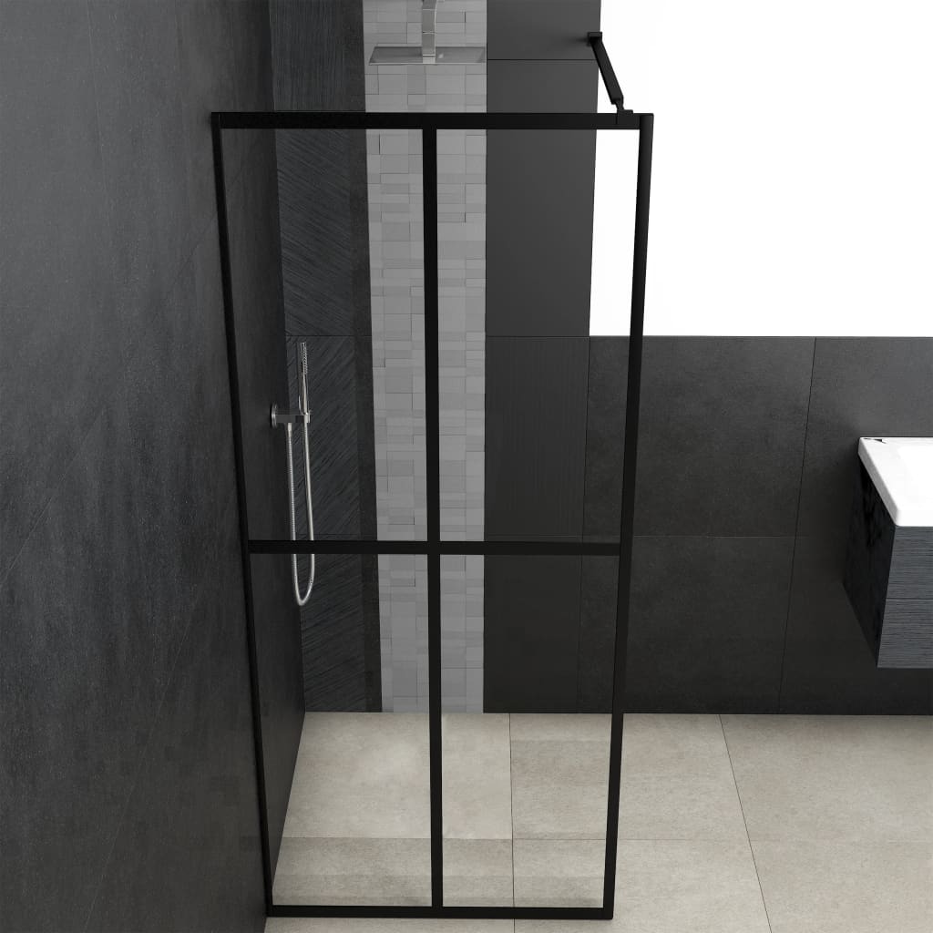 vidaXL Paravan duș walk-in, 90x195 cm, sticlă securizată transparentă