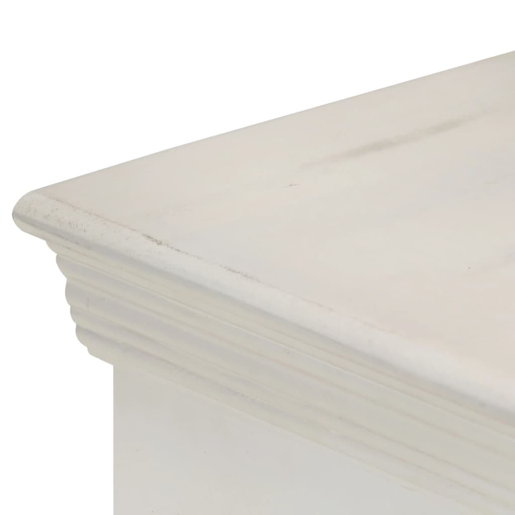 vidaXL Servantă, alb, 65 x 30 x 75 cm, lemn masiv de mango