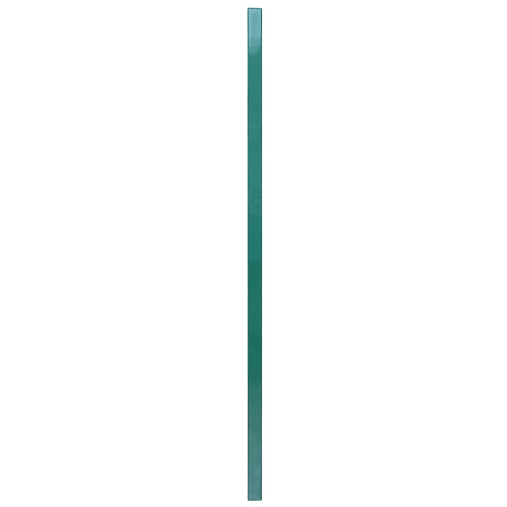 vidaXL Panou gard cu stâlpi, verde 6x1,2 m, fier vopsit electrostatic