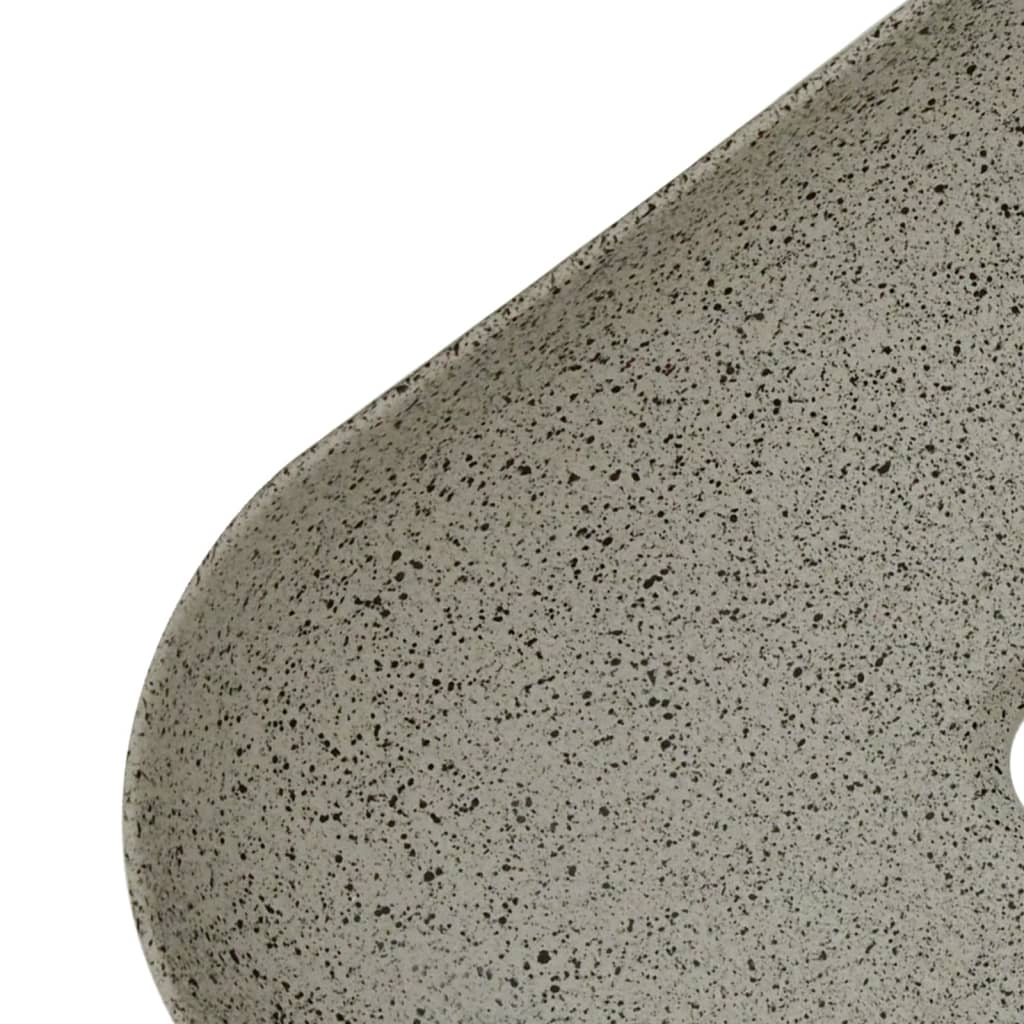 vidaXL Lavoar de blat gri 48x37,5x13,5 cm, ceramică, dreptunghi