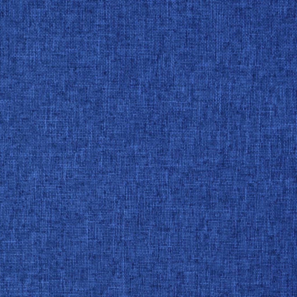 vidaXL Scaun de podea pliabil cu funcție de pat, albastru, țesătură