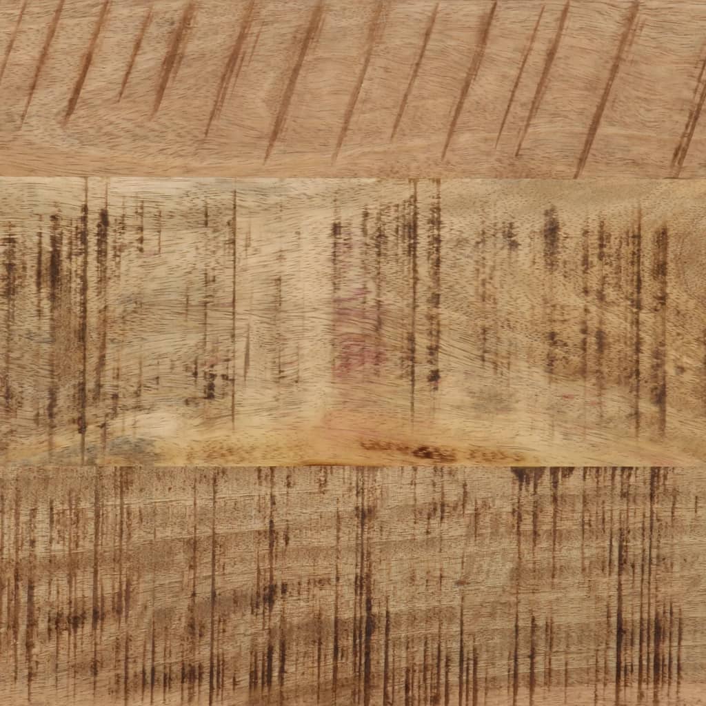 vidaXL Masă consolă, 110x30x75 cm, lemn masiv de mango nefinisat/fier