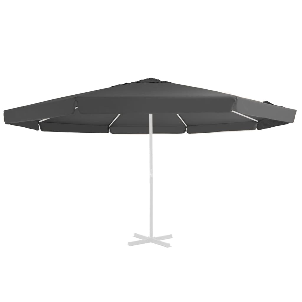 vidaXL Pânză de schimb umbrelă de soare de exterior, antracit, 500 cm