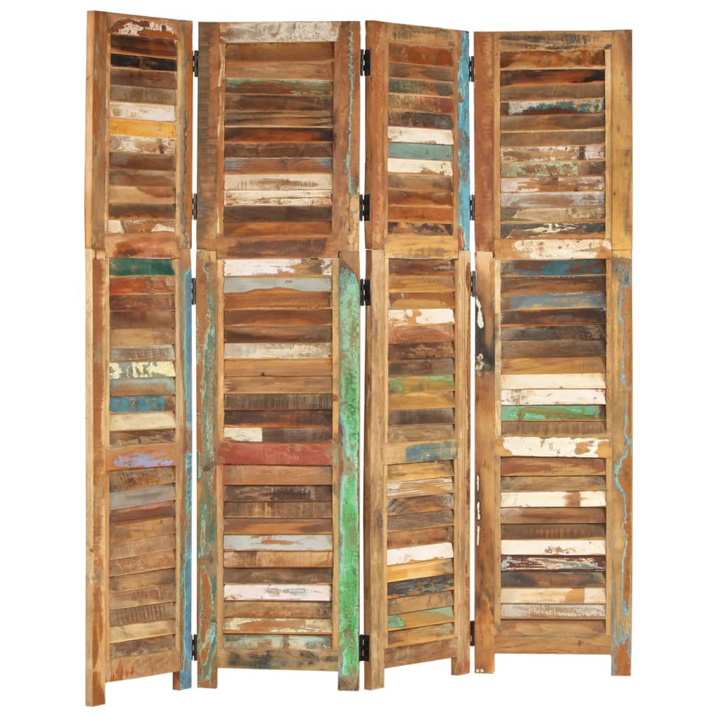 vidaXL Separator de cameră, 168 cm, lemn masiv reciclat