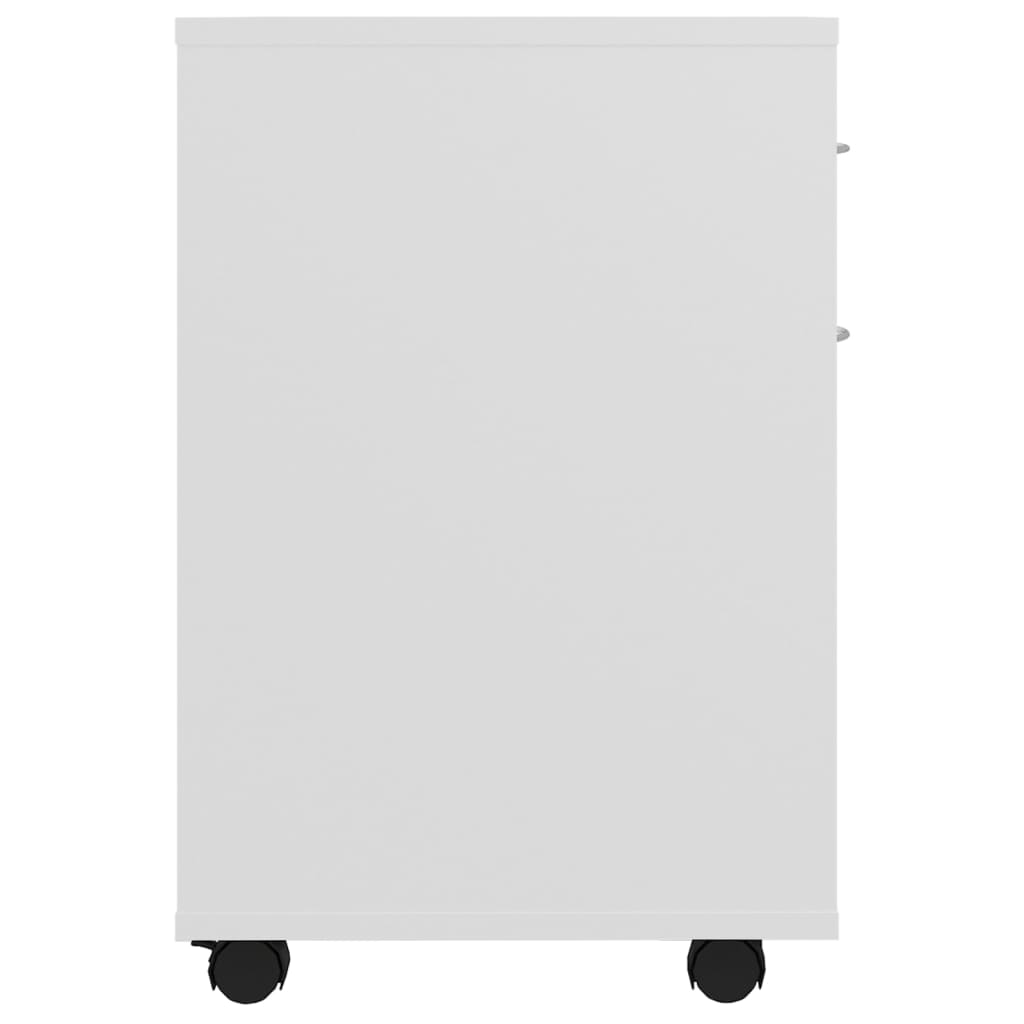 vidaXL Dulap cu roți, alb, 45x38x54 cm, PAL