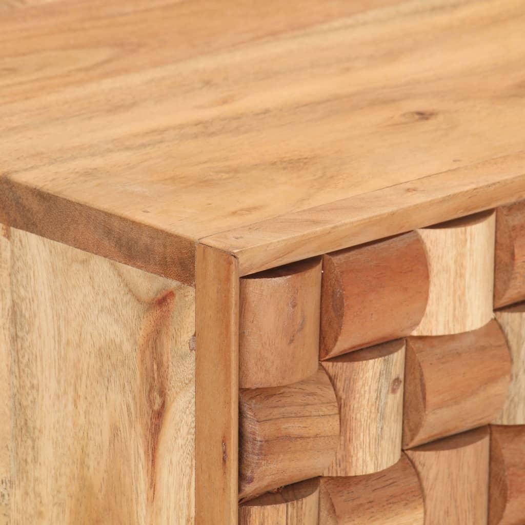 vidaXL Servantă, 75 x 35 x 65 cm, lemn masiv de acacia