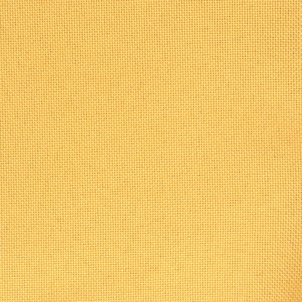 vidaXL Scaune de masă pivotante, 4 buc., galben, material textil