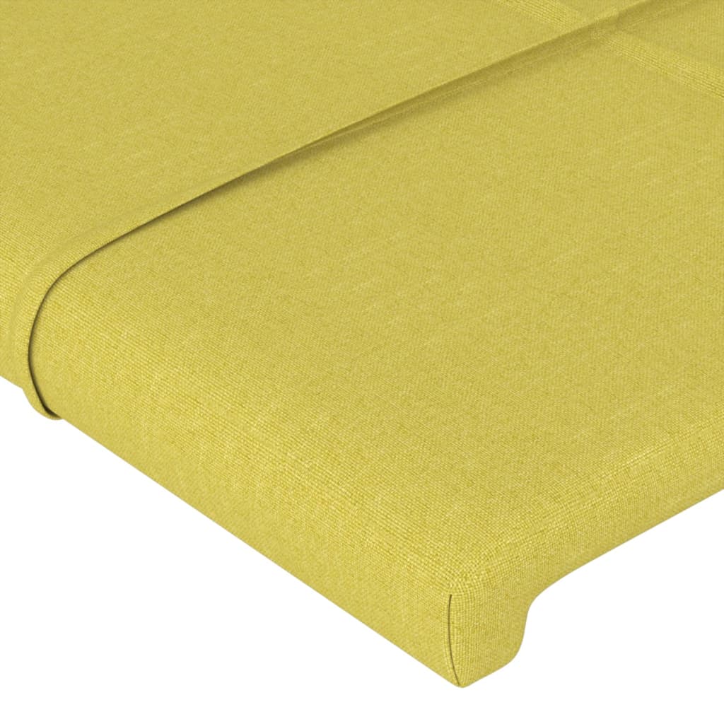 vidaXL Tăblie de pat, verde, 100x5x78/88 cm, textil