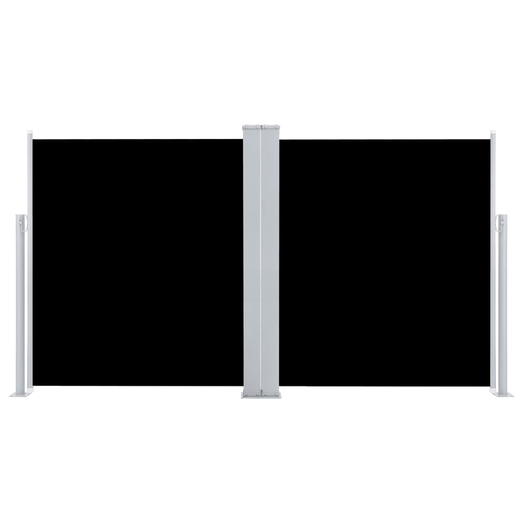 vidaXL Copertină laterală retractabilă, negru, 140 x 600 cm