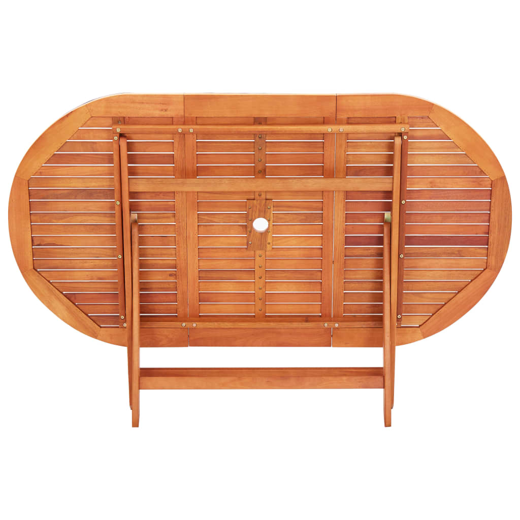 vidaXL Set mobilier exterior 7 piese gri lemn eucalipt lemn/textilenă