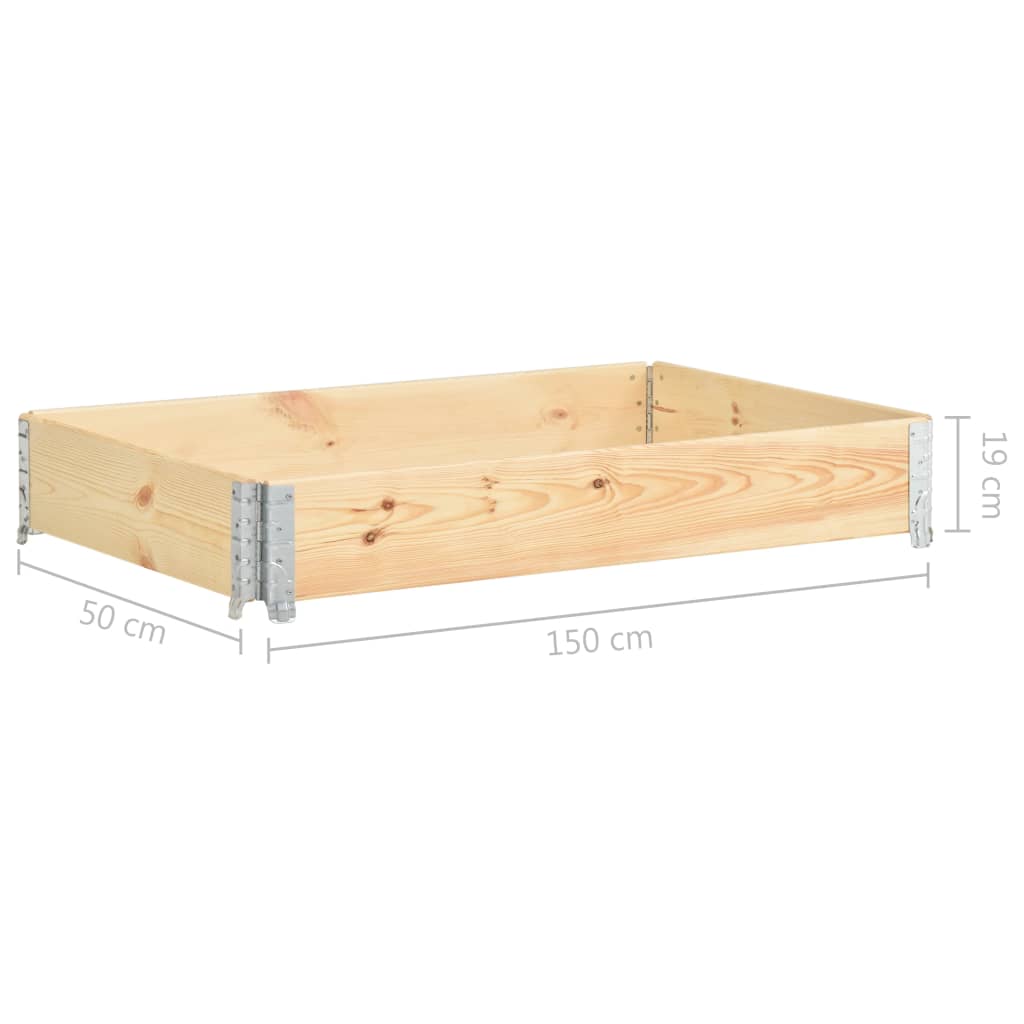 vidaXL Strat înălțat, 50 x 150 cm, lemn masiv de pin