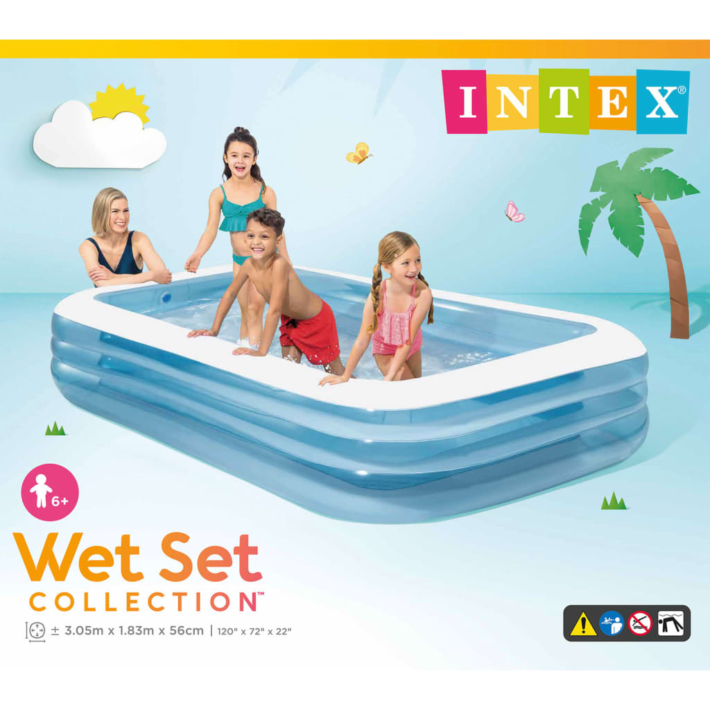 Intex Piscină Swim Center Pool Family, 305x183x56 cm