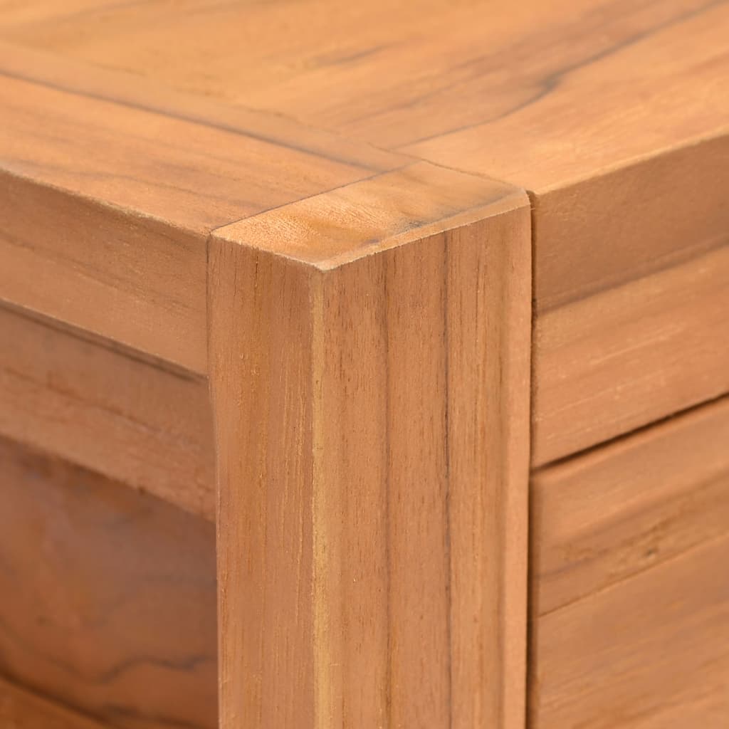 vidaXL Birou cu 2 sertare, 100x40x75 cm, lemn de tec