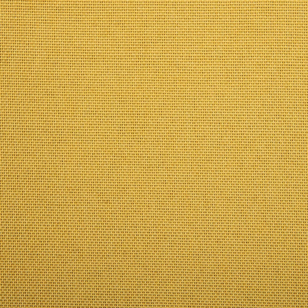 vidaXL Scaune de masă pivotante, 6 buc., galben, material textil