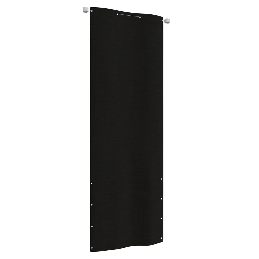 vidaXL Paravan de balcon, negru, 80 x 240 cm, țesătură oxford