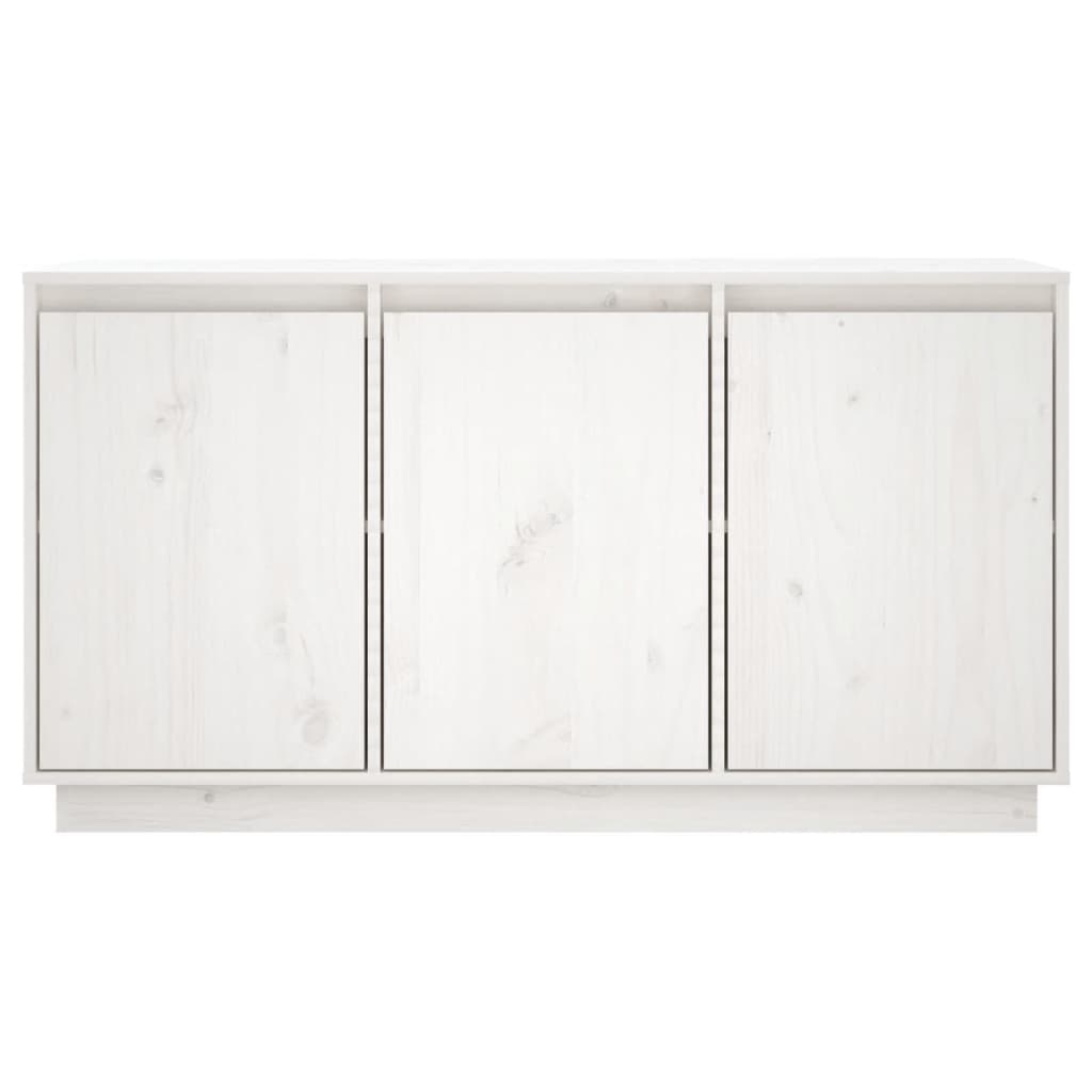 vidaXL Servantă, alb, 111x34x60 cm, lemn masiv de pin