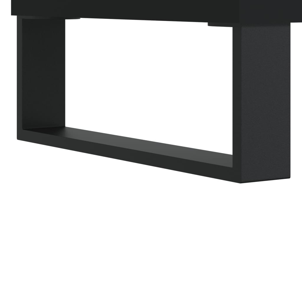 vidaXL Noptieră, negru, 40x35x50 cm, lemn prelucrat