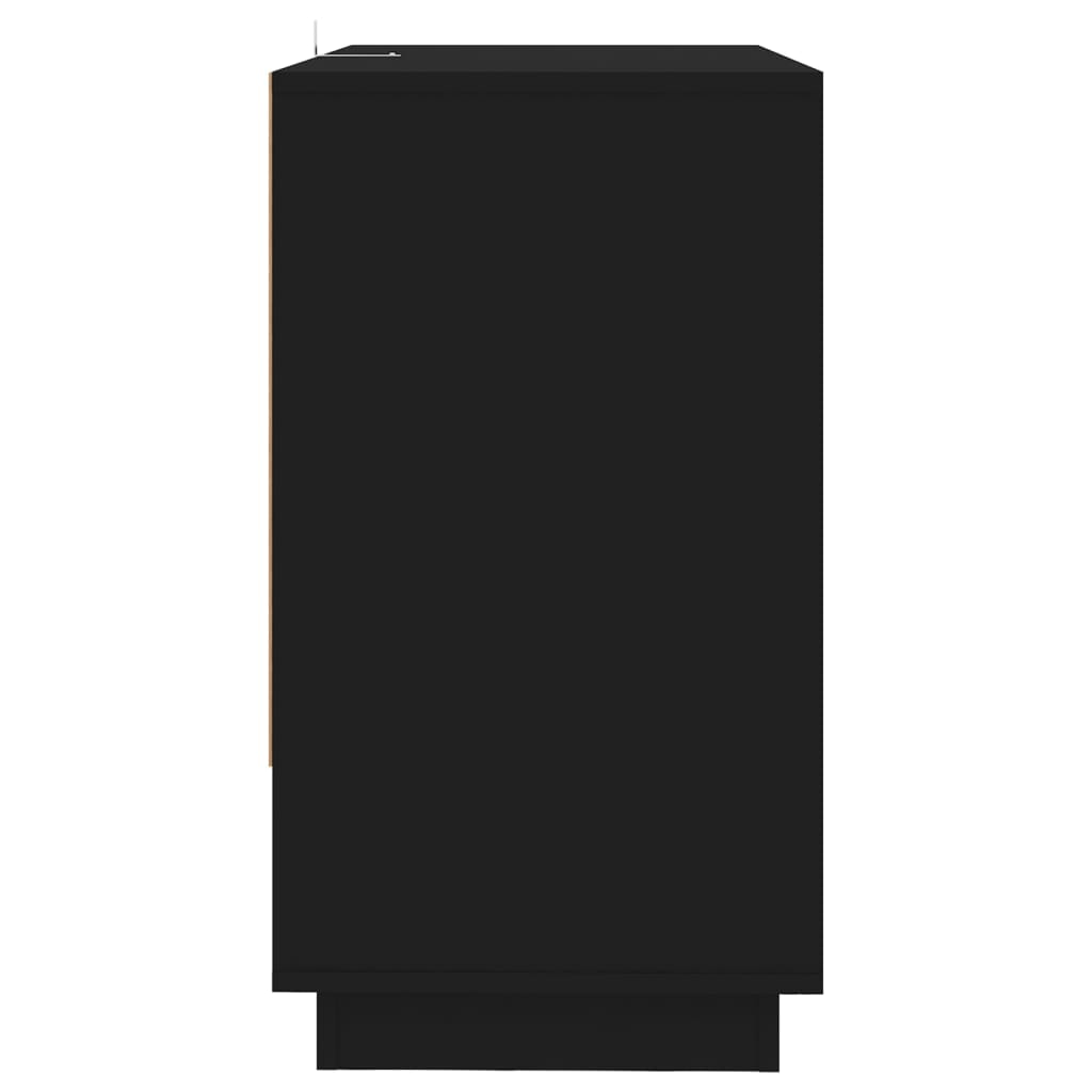 vidaXL Servantă, negru, 70x41x75 cm, PAL