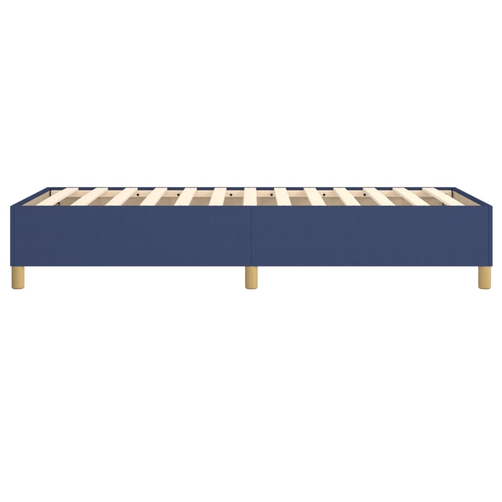 vidaXL Cadru de pat, albastru, 90 x 200 cm, material textil