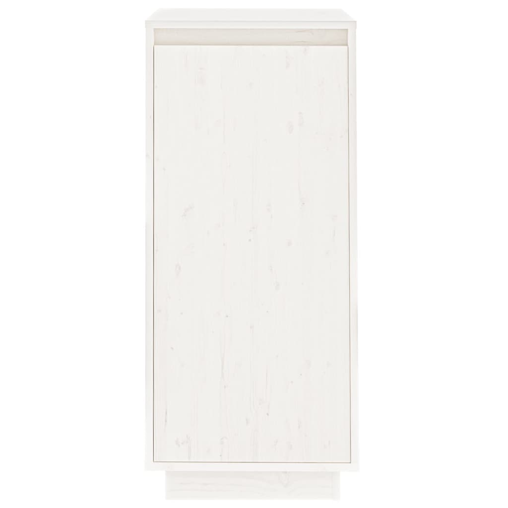 vidaXL Pantofar, alb, 35x35x80 cm, lemn masiv de pin