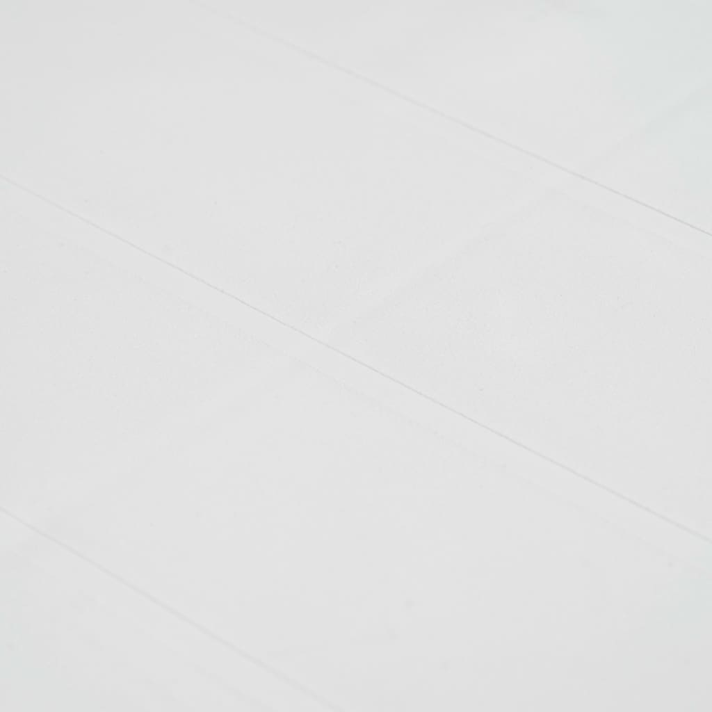 vidaXL Masă de grădină, albă, 79x79x72 cm, plastic, aspect ratan