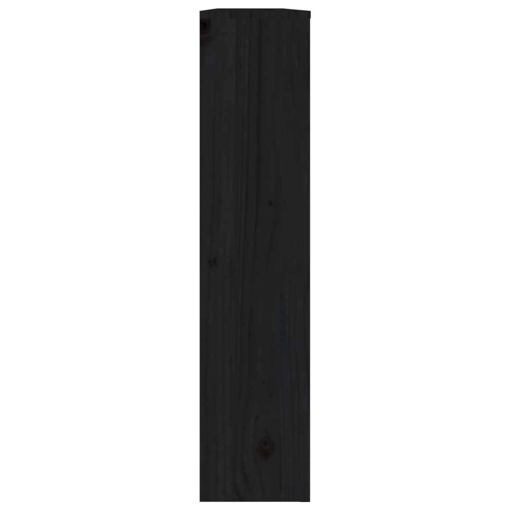 vidaXL Mască pentru calorifer, negru, 153x19x84 cm, lemn masiv pin