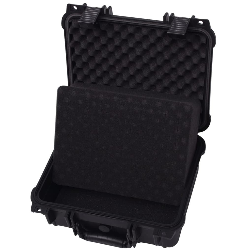 vidaXL Valiză de protecție echipamente, 35 x 29 x 15 cm, negru
